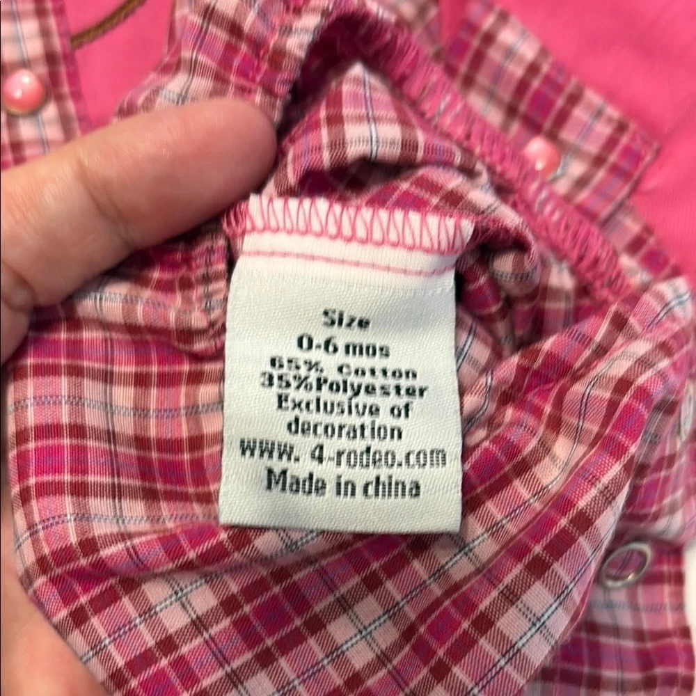 Pink Plaid Button Down Kids Shirt